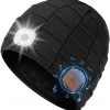 Wireless Music Beanie Hat with Built-In Bluetooth® Speakers & LED Light – Warm Winter Audio Beanie for Men & Women